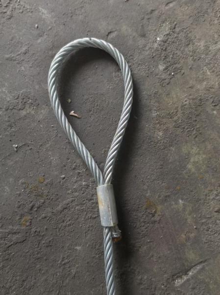 Steel Wire Rope Galvanized 6*36WS+IWRC 20mm-120mm 1770/1960Mpa Loop-Loop Thimble-Thimble