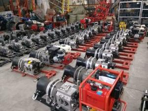 3 Ton Single Drum Gasoline Winch Cable Pulling Machine Transmission Line