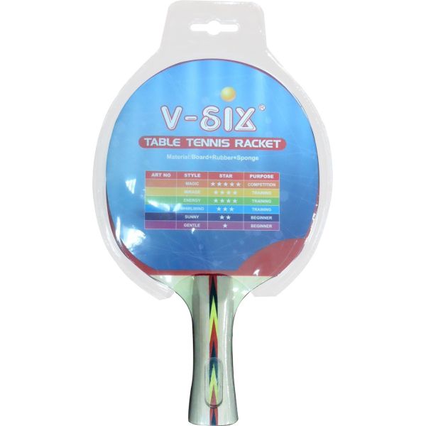 2 la chauve-souris en caoutchouc de ping-pong de l'étoile ITTF, long ping-pong