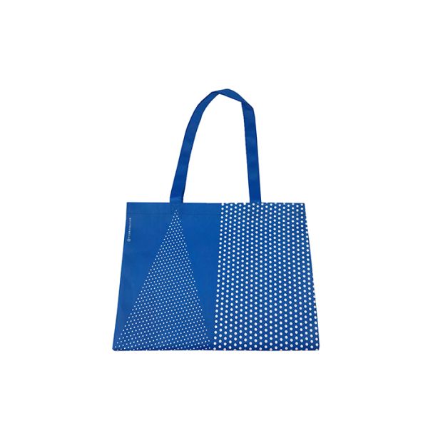 Blue 80Gsm DIY Non Woven Shopping Tote Reusable Shopping Bags