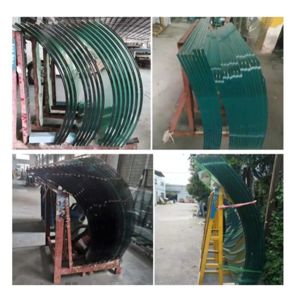 Склонность края карандаша ISO9001 15mm изогнула закаленные стеклянные панели