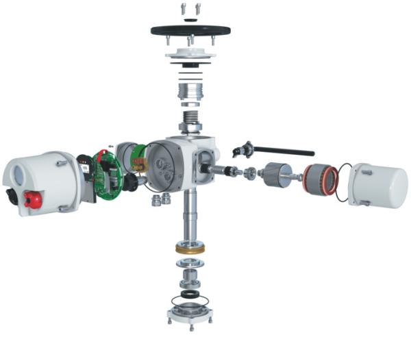 5000NM IP67 Multi Turn Valve Actuator 220V AC  Explosion Proof