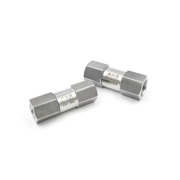 Válvula de não retorno dividida de fio feminino de alta pressão 304 316 aço inoxidável para água