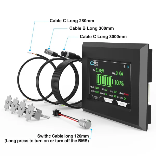 4.3 LCD Touchscreen Display Adapter for Jk BMS