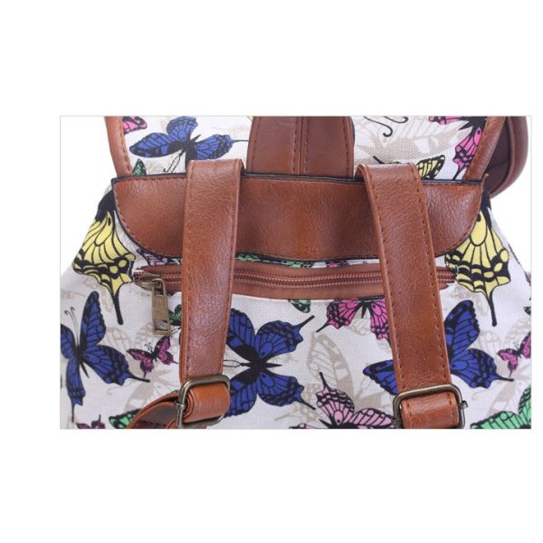 European and American summer new printing canvas backpack female