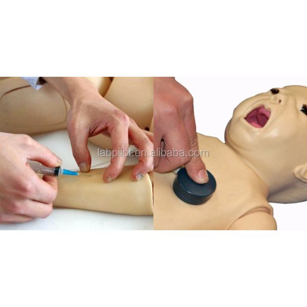 Newborn Baby Umbilical Nursing Venipuncture Intubation and CPR Training with Manikin