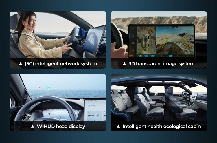 Wheelbase 2820mm Tang DMI BYD Luxury Electric Hybrid Car