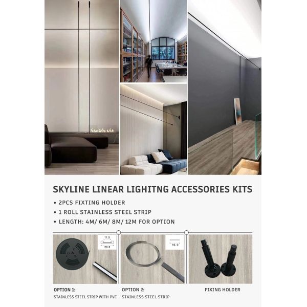 Приостанавливанный профиль приведенный прокладки нержавеющей стали 2835 шайбы стены горизонта линейным светлым черным белым приведенный ударом