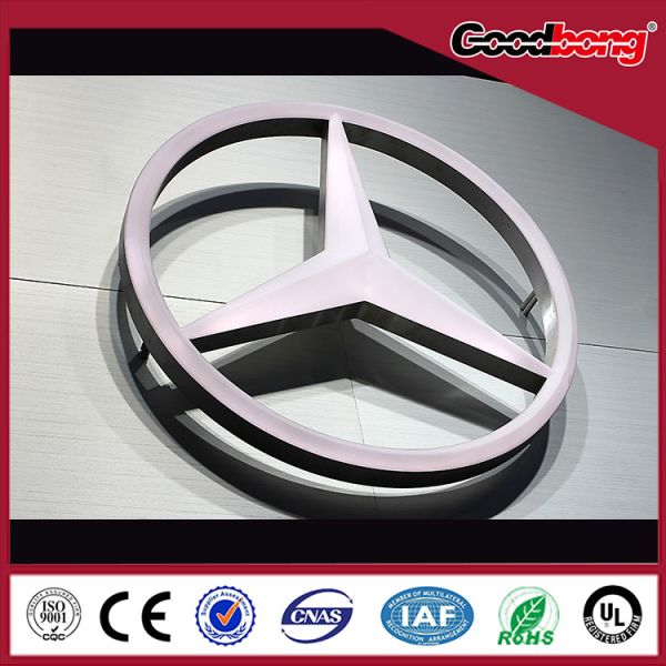 thermoforming arcylic LED module led car logo / led advertisement outdoor car emblem