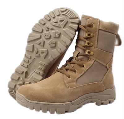 Desert Breathable Military Leather Boots PU Turn Over EVA Rubber Outsole