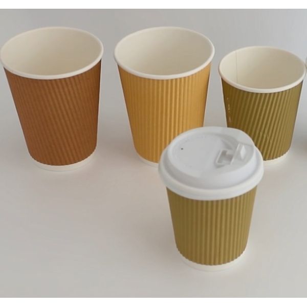 Customization 80z Double Wall Paper Cup for Disposable Coffee and Beverage Drinking