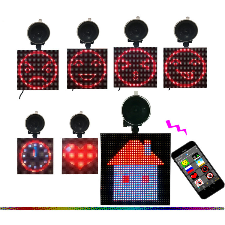 Автомобиль Emoji 128*128 MM Buletooth умный привел дисплей знака