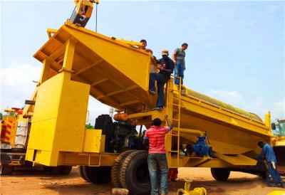 Da tela giratória do Trommel da mineração do ouro de Keda equipamento móvel da filtração do ouro