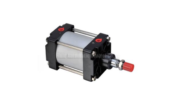 O cilindro de gás pneumático ativo dobro VDMA da Laço-haste ISO15552 resistente conformou-se