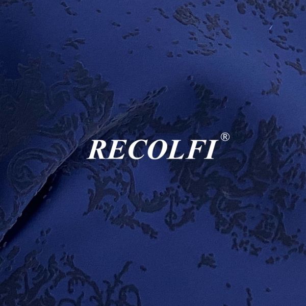 Embossed Print Wicking Activewear Knit Fabric Ocean Recycled Yoga Wear