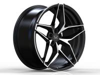 Monoblock 1 morceau a forgé des jantes de roues pour l'alpha Romeo Black Machine Face 21inch