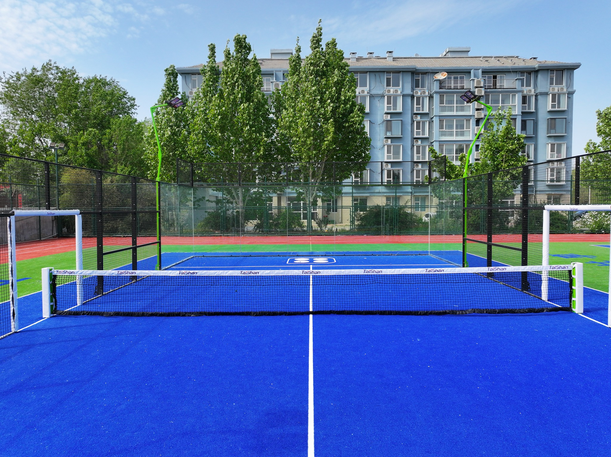12mm High Density Blue Artificial Grass Padel Turf for Sports Courts with Excellent Performance