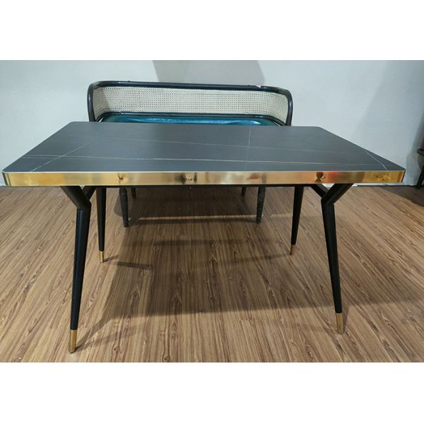 120*70*75cm Stainless Steel Dining Table