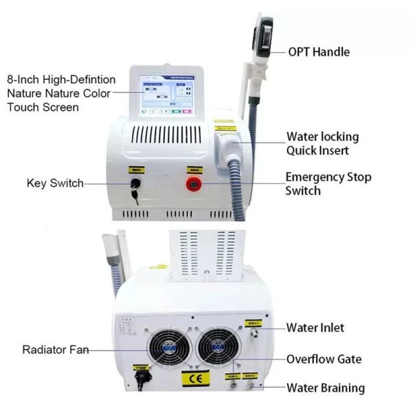 Portable Elight Ipl Opt Shr Hair Removal Machine Painless For Beauty Center