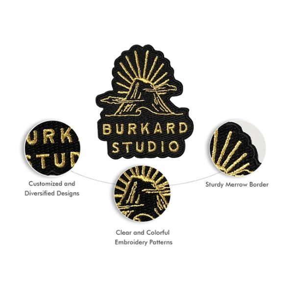 Halloween Skull Iron On Embroidered Patches Sticker Backing Heat Cut For Gifts