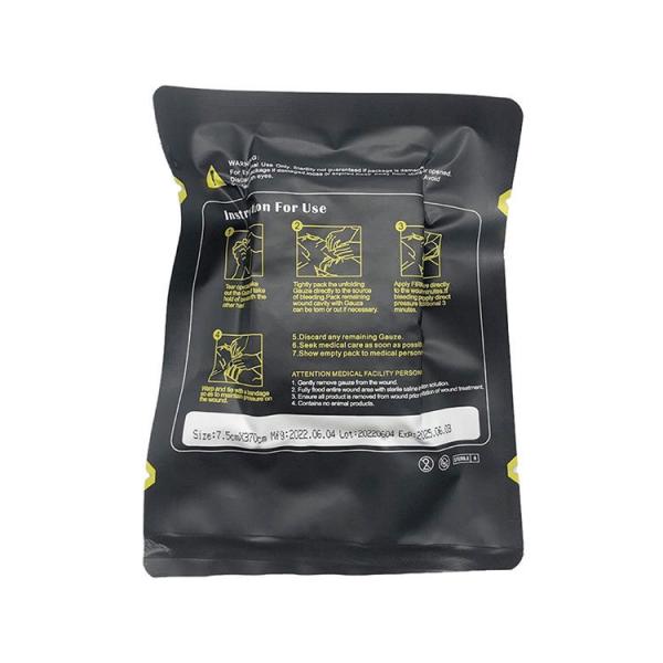 Vacuum Packed Gauze Outdoor First Aid Wound Aseptic Treatment Survival Kaolin Hemostatic Gauze