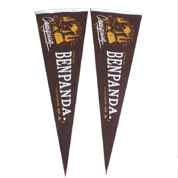 Colorful Waterproof Outdoor Felt Triangle Banner For Advertising