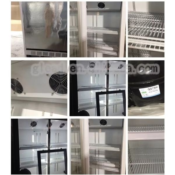Supermarket Beverage Beer Display Solar Gas Refrigerator Display