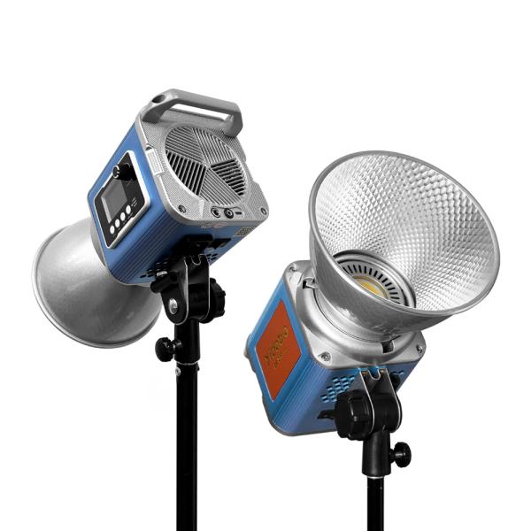 Projecteur de lumière d'appoint enfichable de 200W avec température de couleur réglable de 2700k à 6500k, adapté à l'éclairage d'appoint intérieur et extérieur