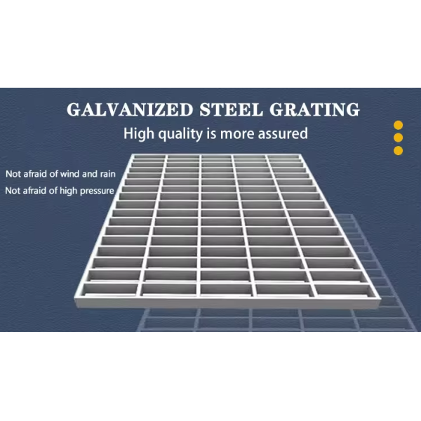 Steel Driveway Grating Galvanized Heavy Duty Steel Floor Grating 1m x 6m Metal Bearing Bar