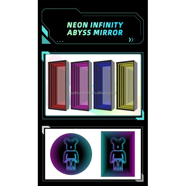 Внутренний декор LED зеркало персонализированное свечение для индивидуальных дизайнов неограниченное зеркало