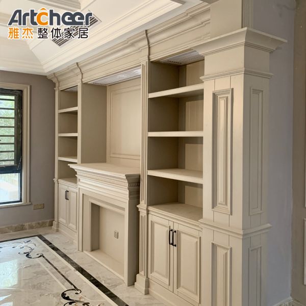European Style Solid Wood Wardrobe and Closet with Customized Size for Modern Homes