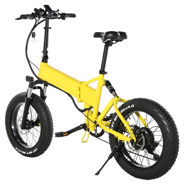 28MPH Fat Tire Foldable Electric Bike , 6061Alu 7 Speed Electric Bike