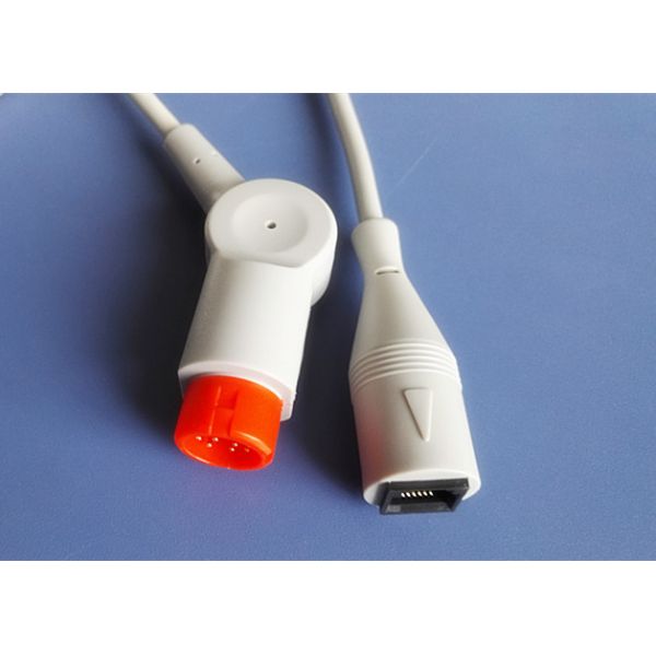 TPU HP Invasive Blood Pressure Cable Round 12 Pin Long Service Life