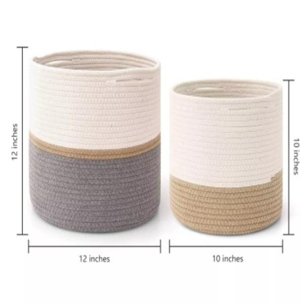 cotton rope plant basket woven basket 1012 Flower Pot Floor Indoor Planters for Home Decor