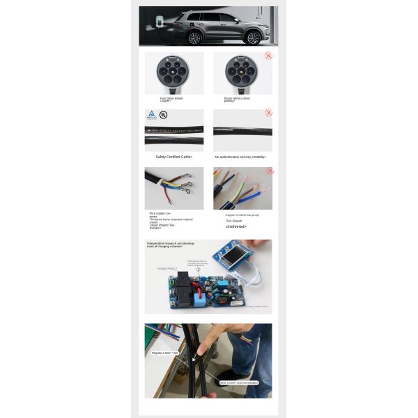 AC Output Current 7KW 220v CCS/Type 2 Wall Mounted European Standard Charging Station