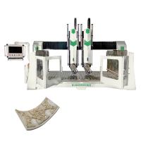 Máquina de gravura da linha central da laje 4 do arco da tabela do CNC 1500x3000mm para o mármore de madeira do granito