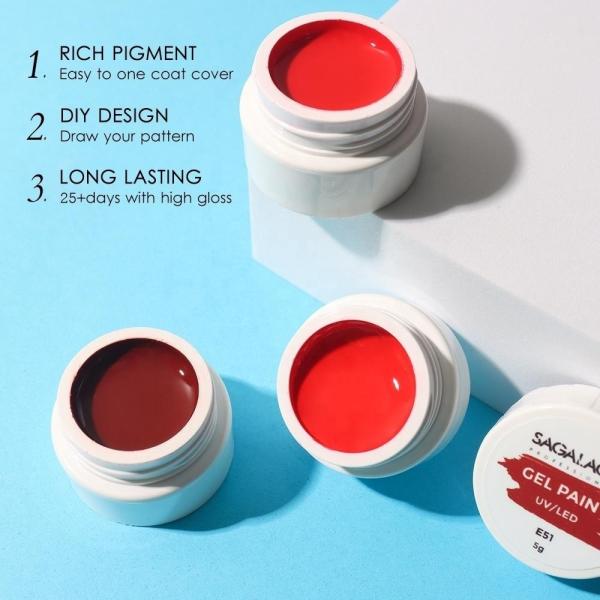 MSDS Certified White Neon Chrome Paint High Pigment Gel Nail Art Set for No Wipe Application and Long-Lasting Results