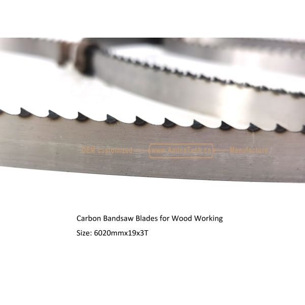 Carbon Bandsaw Blades for Wood Working Size: 6020mmx19x3T,Cutting Wood