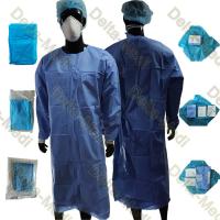 45g SMS a renforcé les robes médicales jetables avec la serviette et l'enveloppe de main