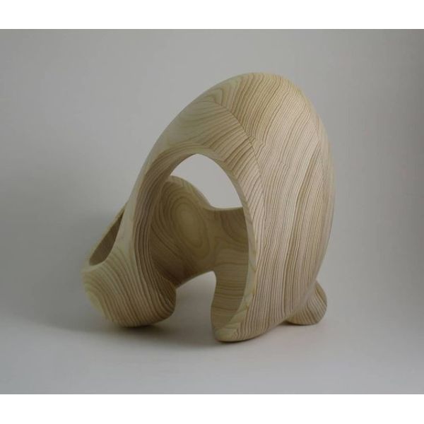 Minimalist Design Hand Carved Wood Sculptures For Exhibition