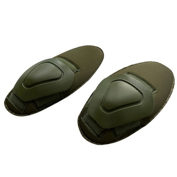 Функциональные одноразмерные регулируемые подложки для локтя и колена для защиты тела в горячем зеленом цвете