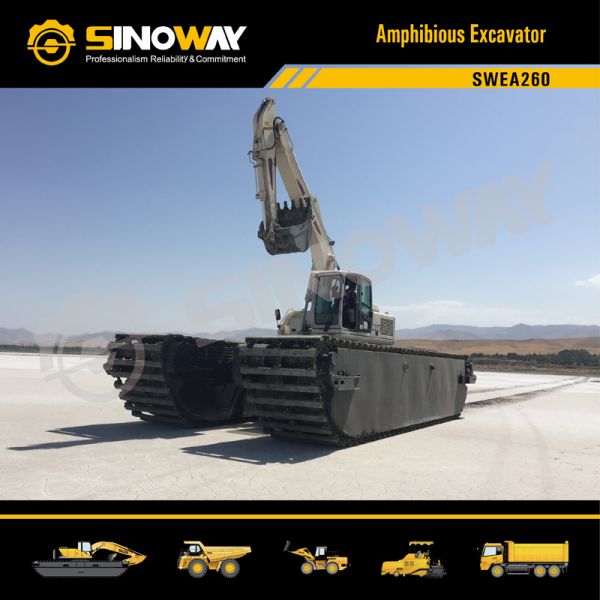 30 Ton River Dredging Equipment Amphibious Excavator River Sand Dredger