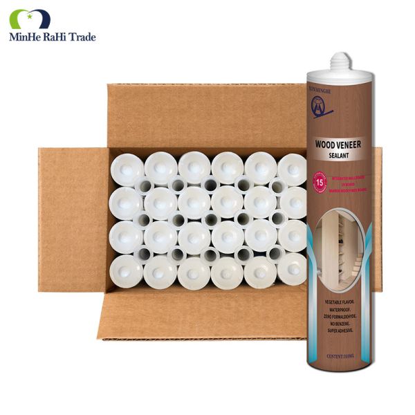 MH Anigre Veneer Sealant OEM 300g Seal Bond Adhesive Beech Wood Veneer Art Deco Panels MS Modified Silicone Sealants