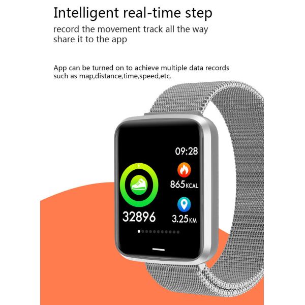 1.3in NFC Sport Smart Watch Multiple Motion Mode 180mAh Dual PPG