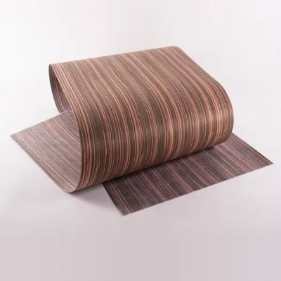 0.5mm Engineered Wood Veneer Reconstituted Ebony Wall Panel Surface