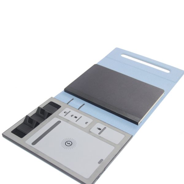 OEM Rectangle Wireless Charging Power Bank Notebook Customized Logo