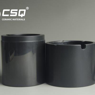 A bomba enlatada cerâmica de alta temperatura Pressureless do motor do carregamento de deslizamento aglomerou o carboneto de silicone