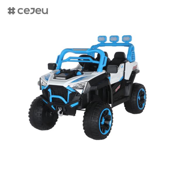 CJ-6187 12V 2-местный ребенок ездит на UTV Car, 4,5AH электромобиль грузовик автомобиль с 2x390W мотором,USB,MP3, музыка, Bluetooth