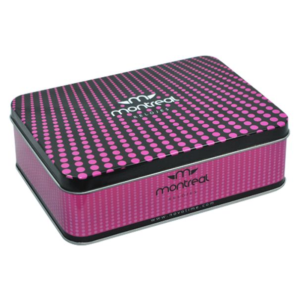 Customized Embossing Rectangular Tin Box For Packaging