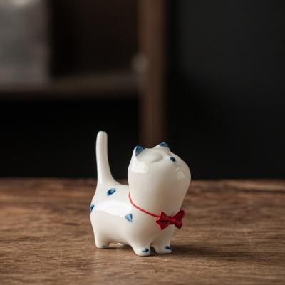 Patterned Home Decoration Craft Ceramic Gift Set Lucky Cat 500 Pieces